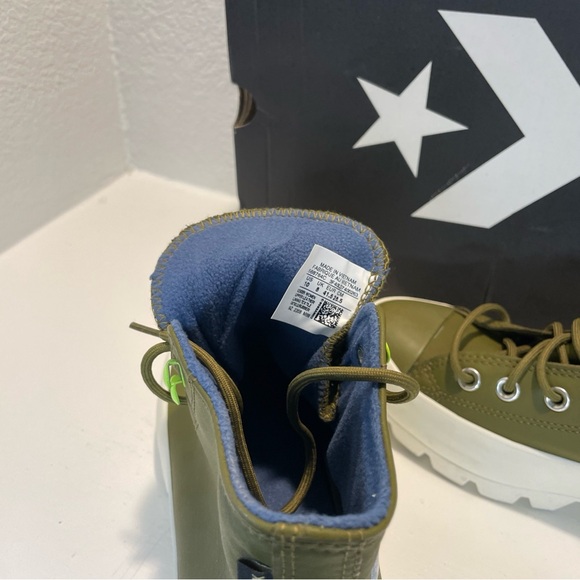 Converse Women's Moss Green High-Top Sneakers, Size 10 - Picture 5 of 6